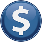 Forex trading icon - dollar symbol
